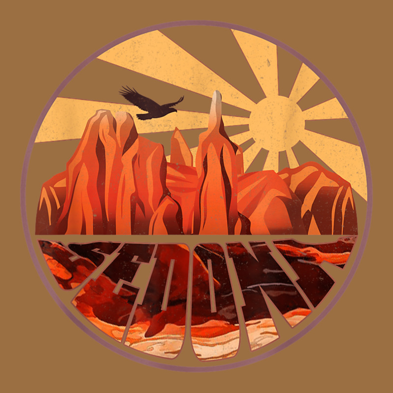 Retro Vintage Sedona Arizona Hiking Sunset Dawn Gift Vintage Tee by minhPixels | Teevron