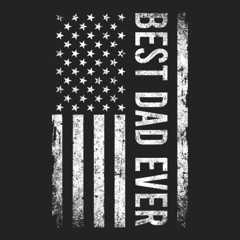 Father's Day Best Dad Ever American Flag Vintage Tee by minhPixels | Teevron