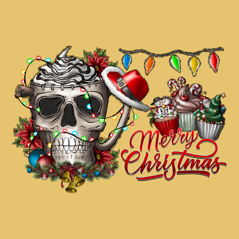 Merry Christmas  Skull Premium Sweatshirt by CowhideDigitalArt | Teevron