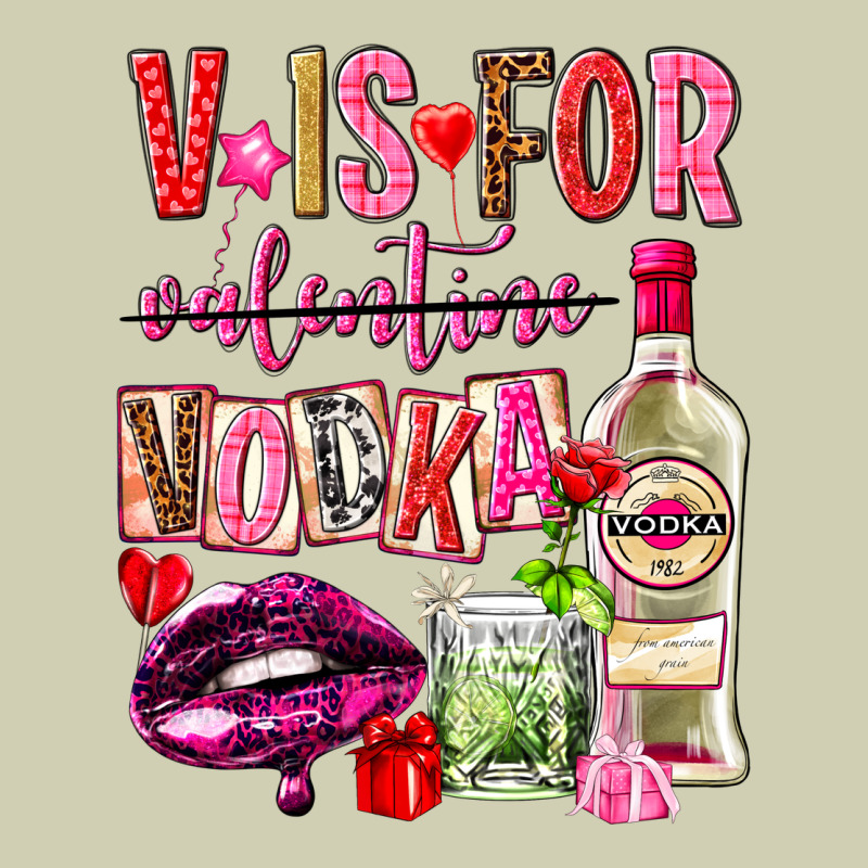 V Is For Vodka Heavy Core Tee by NancyCooperArtShop | Teevron