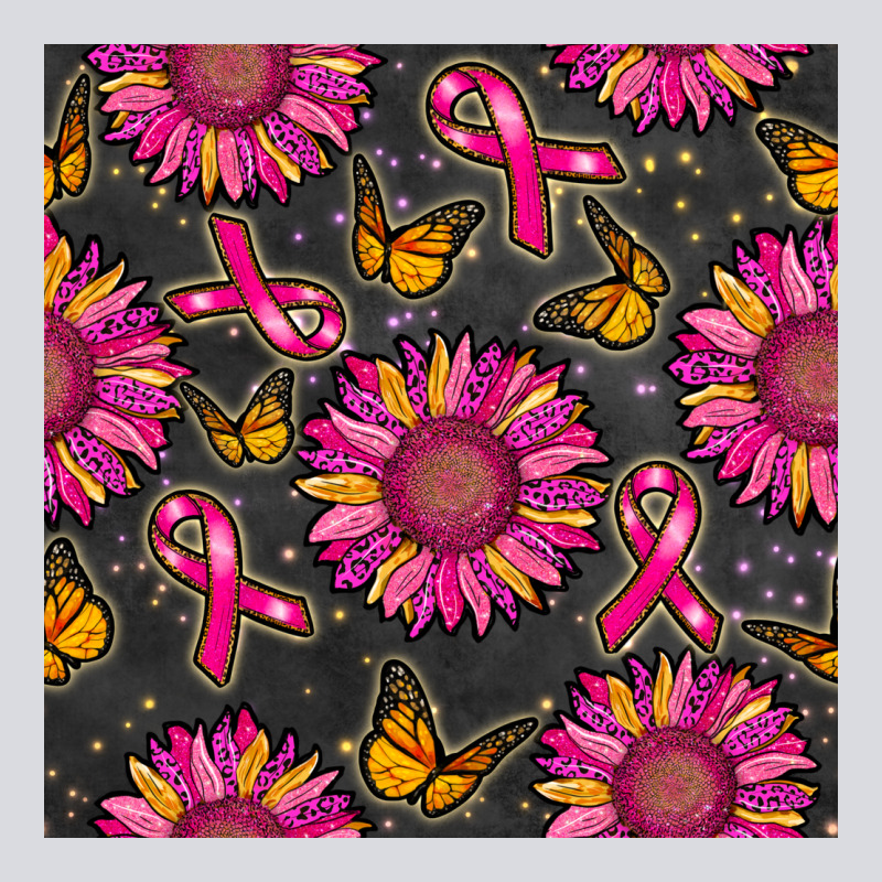 Breast Cancer Sunflower Seamless Pattern Zipper Hoodie by BundleAndBundleShop | Teevron