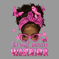 Afro Messy Bun Breast Cancer Warrior Vintage Hoodie | Teevron