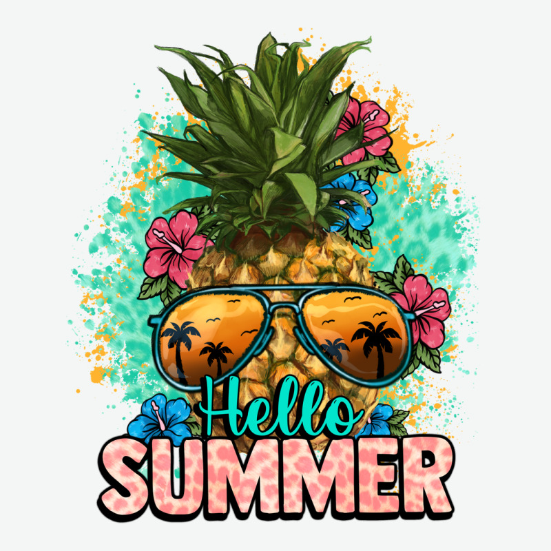 Hello Summer Pineapple Urban Heavy Tee by NancyCooperArtShop | Teevron