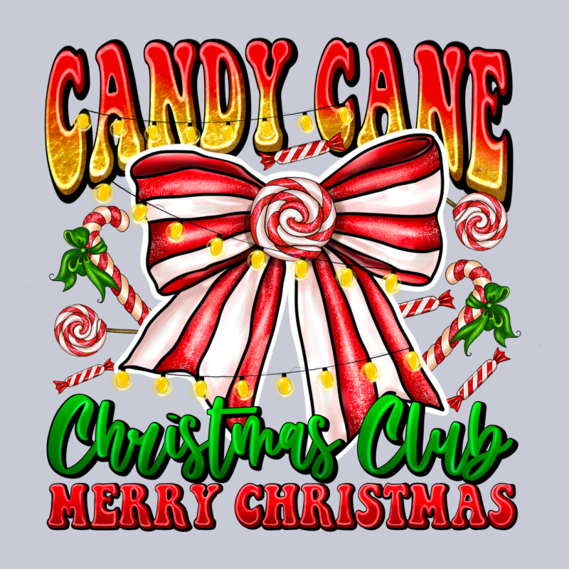 Candy Cane Christmas Club Heavyweight Hoodie by CowhideDigitalArt | Teevron