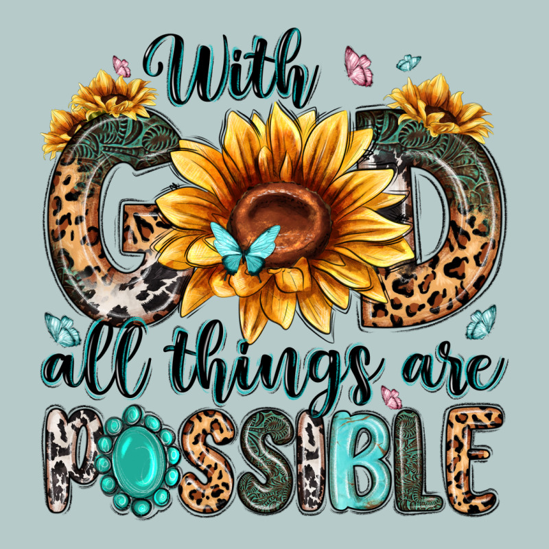 With God All Things Are Possible Malias Heavy Core Tee by MaliasSmallBusiness | Teevron