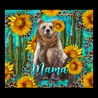 Mama Bear With Sunflowers And Cactus Urban Hoodie | Teevron