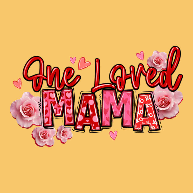 One Loved Mama Valentine's Day Vintage Hoodie by texasbilliewilder | Teevron