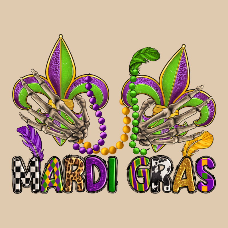 Mardi Gras Skeleton Hands  Fleur De Lis Heavyweight Sweatshirt by OliviaCreatesArt | Teevron