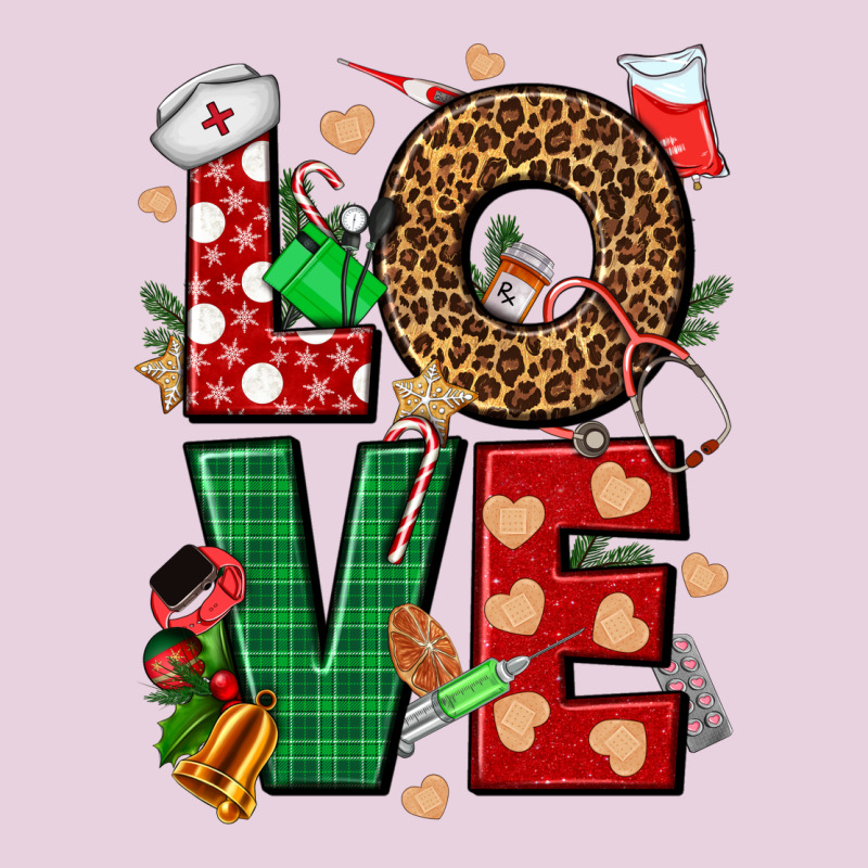 Love Nurse Christmas Ladies Tee by NancyCooperArtShop | Teevron