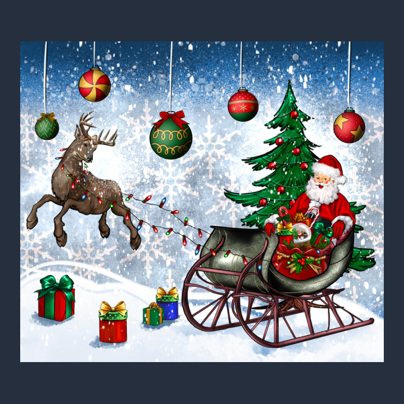 Christmas Santa Deer And Presents Zipper Hoodie by BundleAndBundleShop | Teevron