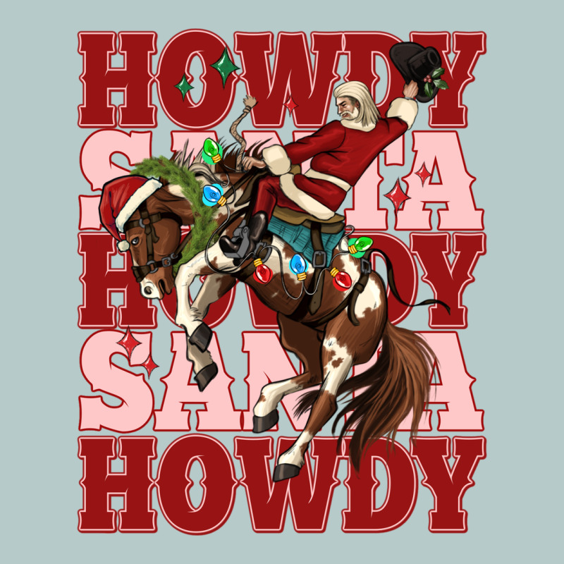 Howdy Santa Cowboy Christmas Heavy Core Tee by MaliasSmallBusiness | Teevron