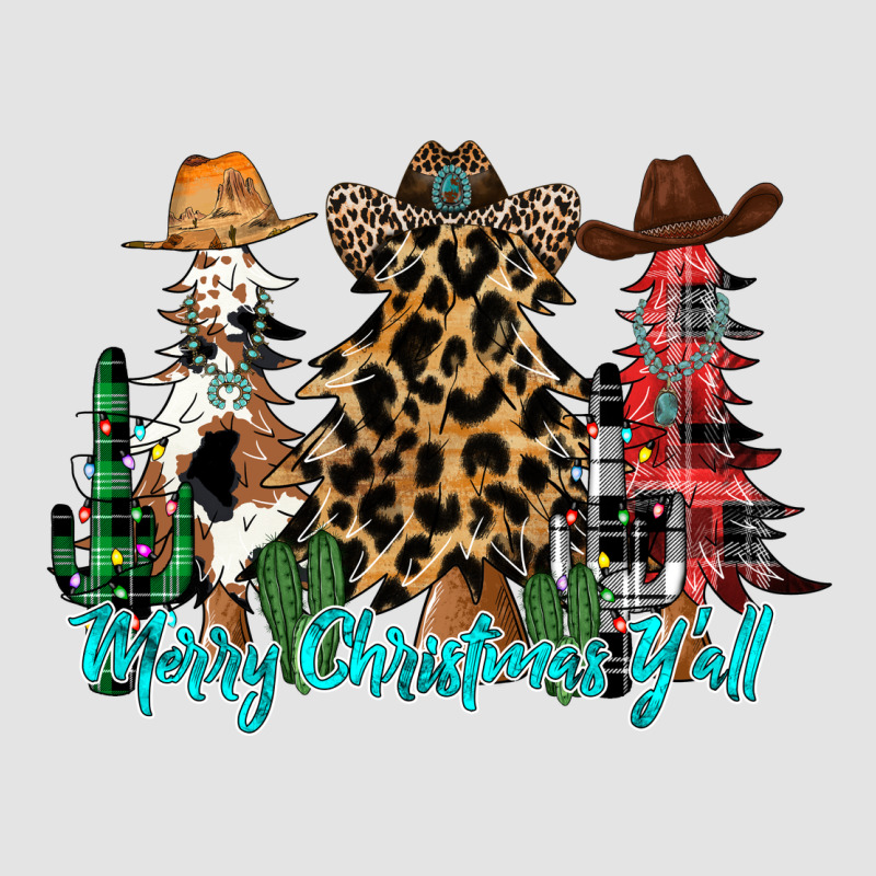 Merry Christmas Y'all Christmas Trees Premium Sweatshirt by CowhideDigitalArt | Teevron