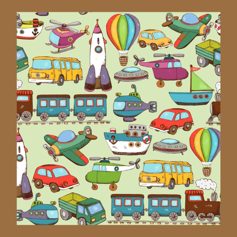 Planes, Trains, And Automobiles Pattern Chiffon Top Vintage Tee by minhPixels | Teevron