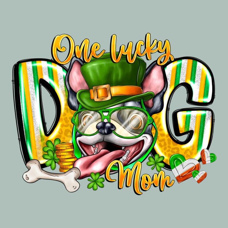 St Patricks Day Dog Mom Heavyweight Hoodie by CowhideDigitalArt | Teevron