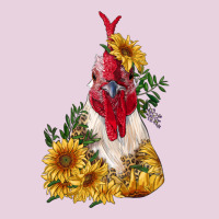 Sunflower Rooster With Leopard Ladies Tee | Teevron