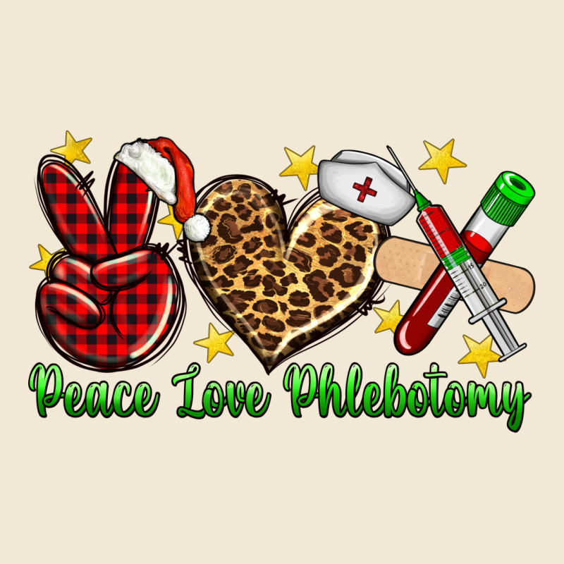 Peace Love Phlebotomy Christmas Ladies Tee by NancyCooperArtShop | Teevron