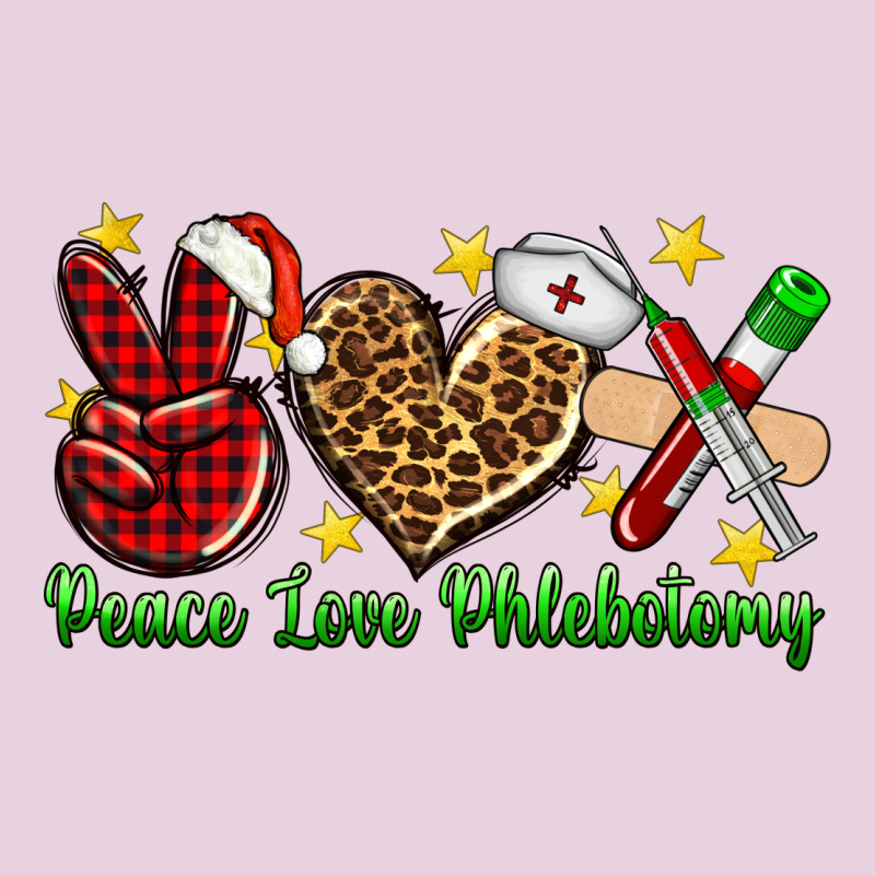 Peace Love Phlebotomy Christmas Ladies Tee by NancyCooperArtShop | Teevron