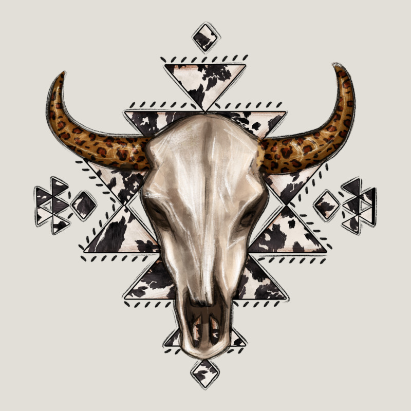 Bull Skull With Aztec Heavy Core Tee by MaliasSmallBusiness | Teevron