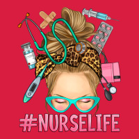 Blonde Messy Bun Nurse Life Premium Hoodie | Teevron