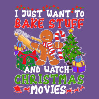 I Just Want To Bake Stuff And Watch Christmas Movies Vintage Tee | Teevron