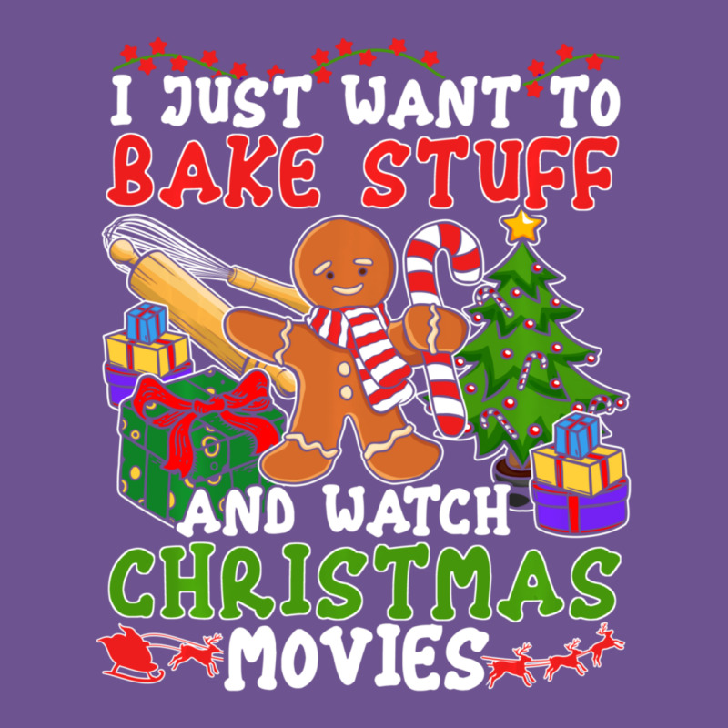 I Just Want To Bake Stuff And Watch Christmas Movies Vintage Tee by minhPixels | Teevron