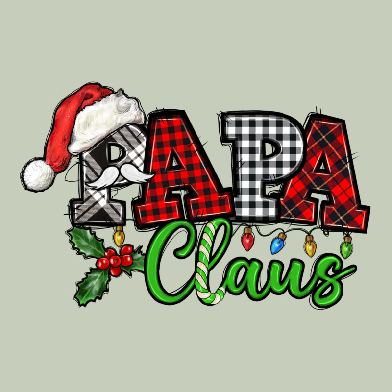 Papa Claus With Christmas Lights And Mistletoe Ladies Tee by NancyCooperArtShop | Teevron