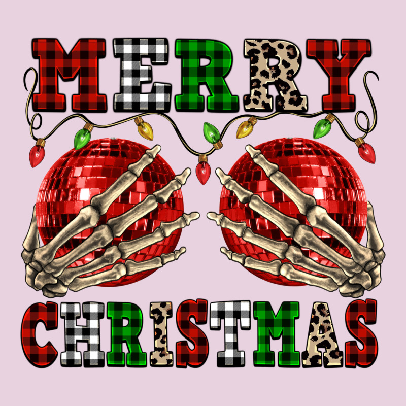 Merry Christmas Skeleton Hands Boobs Ladies Tee by NancyCooperArtShop | Teevron