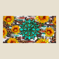 Gemtone And Sunflowers License Plate Urban Hoodie | Teevron