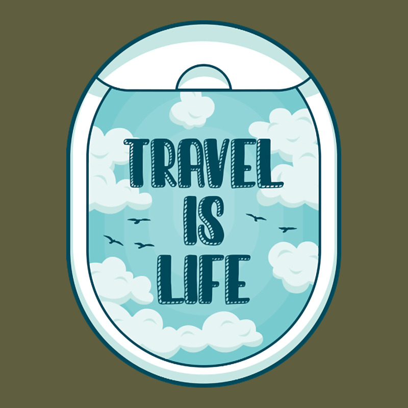 Travel Is Life Funny Traveling Gift Vintage Tee by minhPixels | Teevron