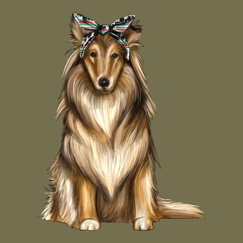 Collie With Bandanna Vintage Hoodie by texasbilliewilder | Teevron