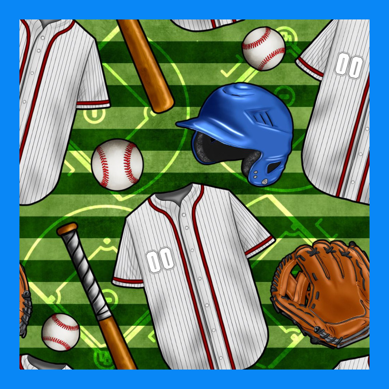 Baseball Uniform And Field Seamless Pattern Zipper Hoodie by BundleAndBundleShop | Teevron