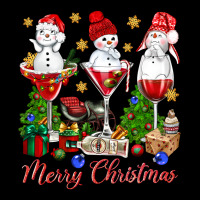 Merry Christmas Wine And Cocktails Ladies Tee | Teevron