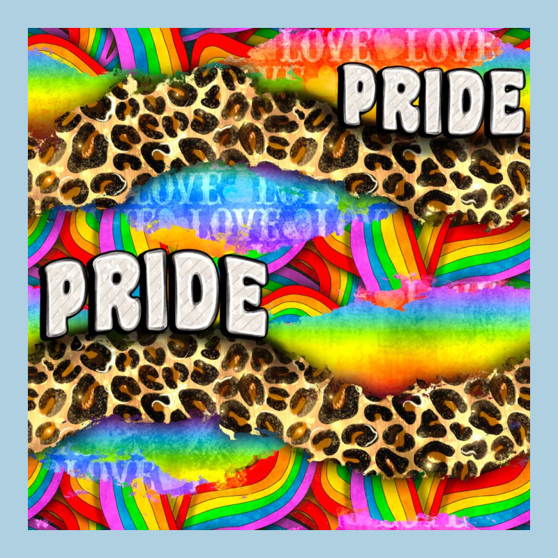 Pride Lgbtq Leopard With Love And Rainbow Seamless Premium Hoodie by BundleAndBundleShop | Teevron