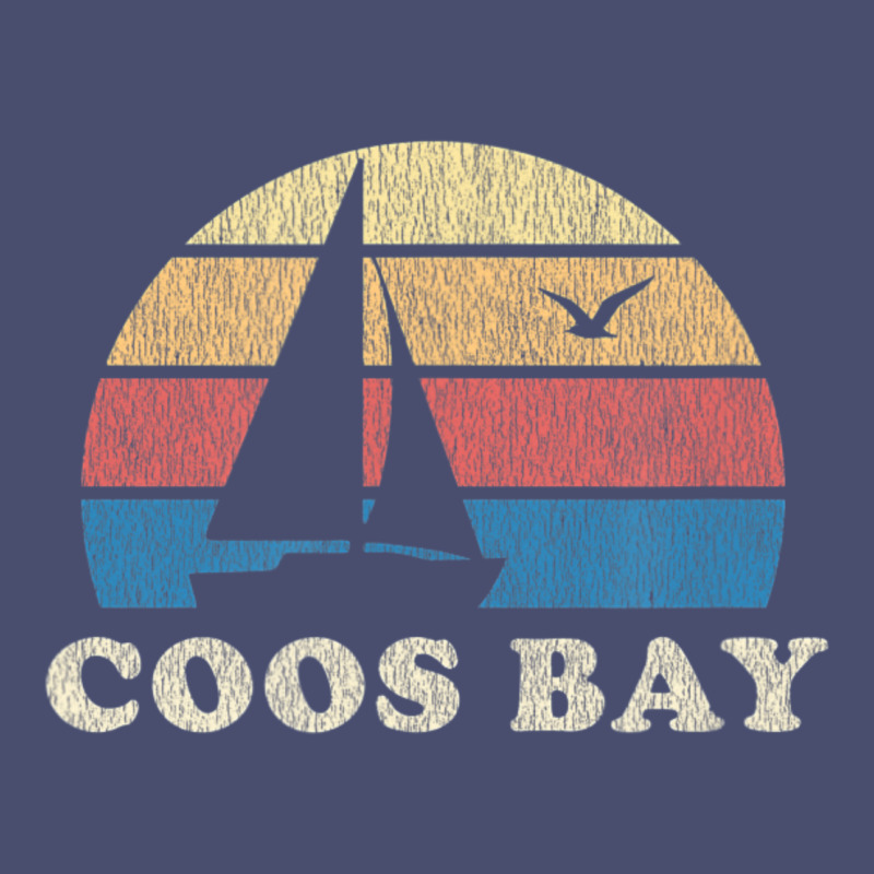 Coos Bay Or Vintage Sailboat 70s Throwback Sunset Vintage Tee by minhPixels | Teevron