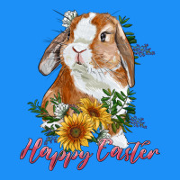 Happy Easter With Bunny And Sunflowers Classic Tee | Teevron