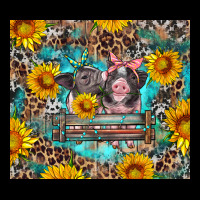 Baby Pigs With Leopard Cowhide And Sunflowers Urban Hoodie | Teevron