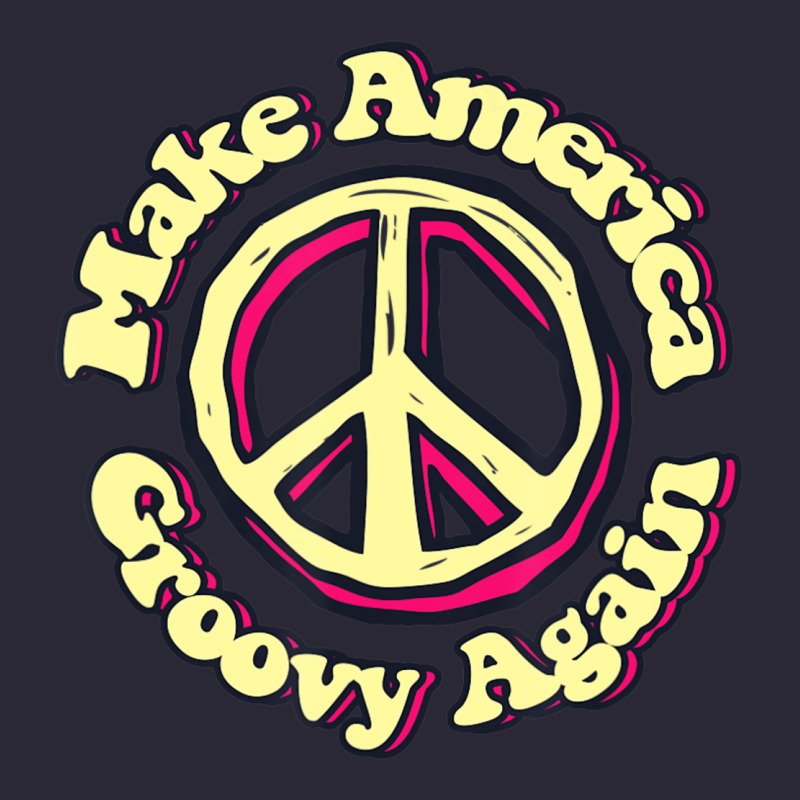 Make America Groovy Again Peace Sign 70s Retro Vintage Tee by lanVoArt | Teevron