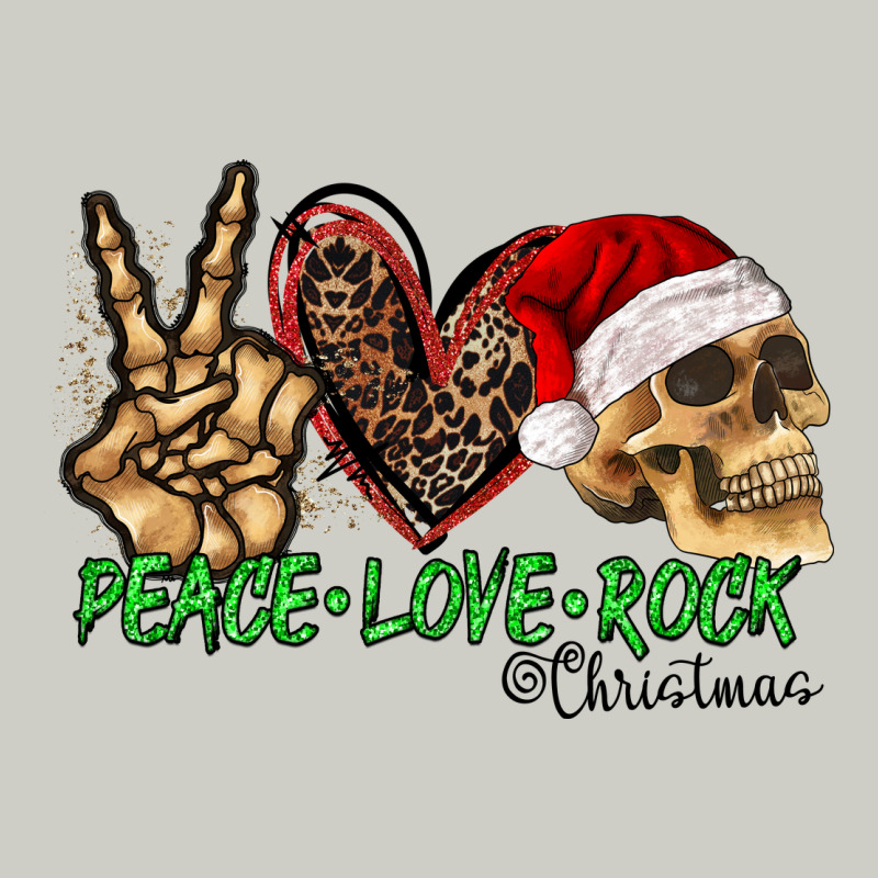Peace Love Rock Christmas Heavyweight Hoodie by CowhideDigitalArt | Teevron