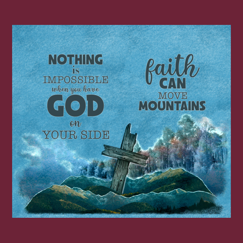Nothing Is Impossible With Cross Long Sleeve Tee by TumblerDesignByShophia | Teevron