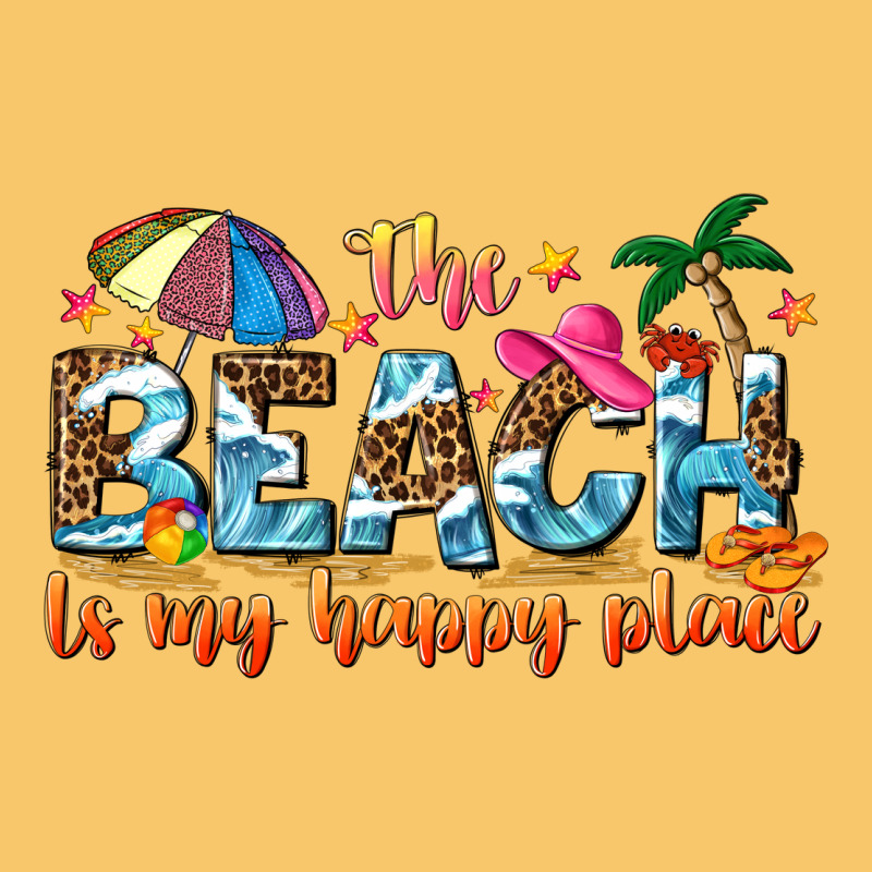 The Beach Is My Happy Place Vintage Hoodie by NancyCooperArtShop | Teevron