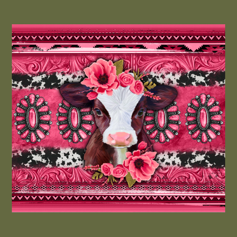 Pink Gemstone Baby Calf Western Valentines Day Long Sleeve Tee by Jasminsmagicworld | Teevron