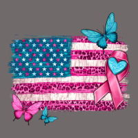 American Flag Breast Cancer With Ribbon Urban Heavy Tee | Teevron