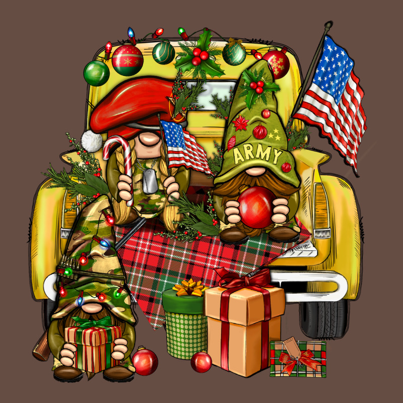 Christmas Army Gnomes Truck 4th Of July Long Sleeve Tee by HowdyJamesFarm | Teevron
