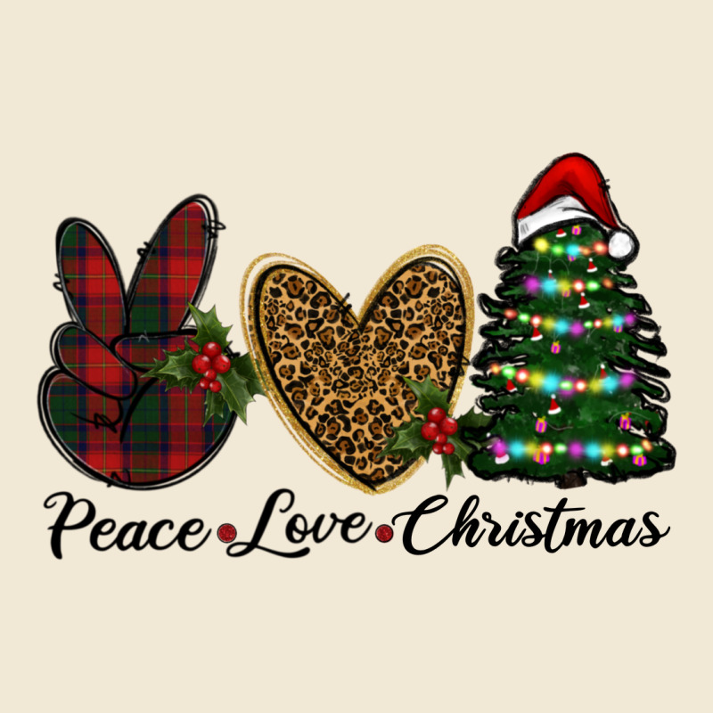 Peace Love Christmas Ladies Tee by RanaPortraitStore | Teevron