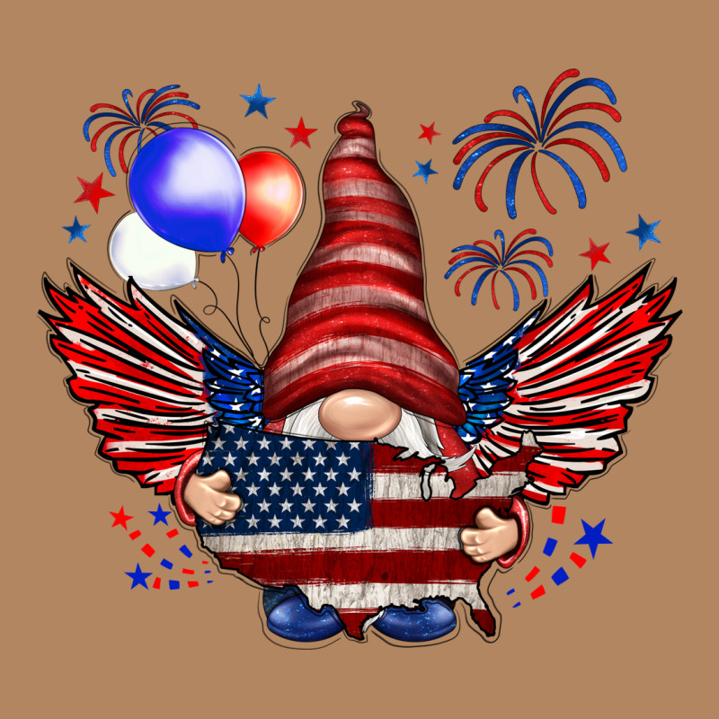 Gnome With 4th Of July Elements Long Sleeve Tee by HowdyJamesFarm | Teevron