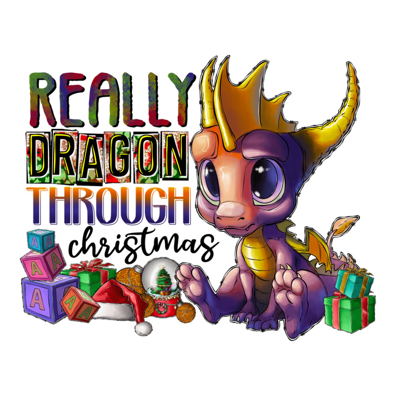 Real Dragon Through Christmas Heavyweight Hoodie by CowhideDigitalArt | Teevron