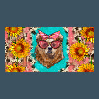 Mama Bear With Sunflowers And Glasses License Plate Urban Hoodie | Teevron