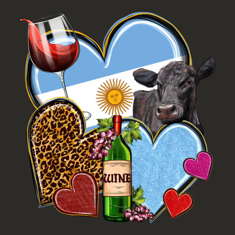 Argentina Hearts Heavy Core Tee by NancyCooperArtShop | Teevron