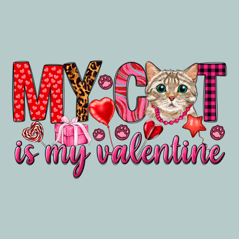 My Cat Is My Valentine Heavy Core Tee by NancyCooperArtShop | Teevron