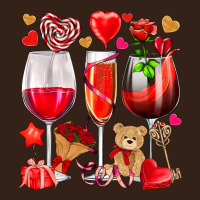 Valentines Day Wine Glasses Heavy Core Tee | Teevron